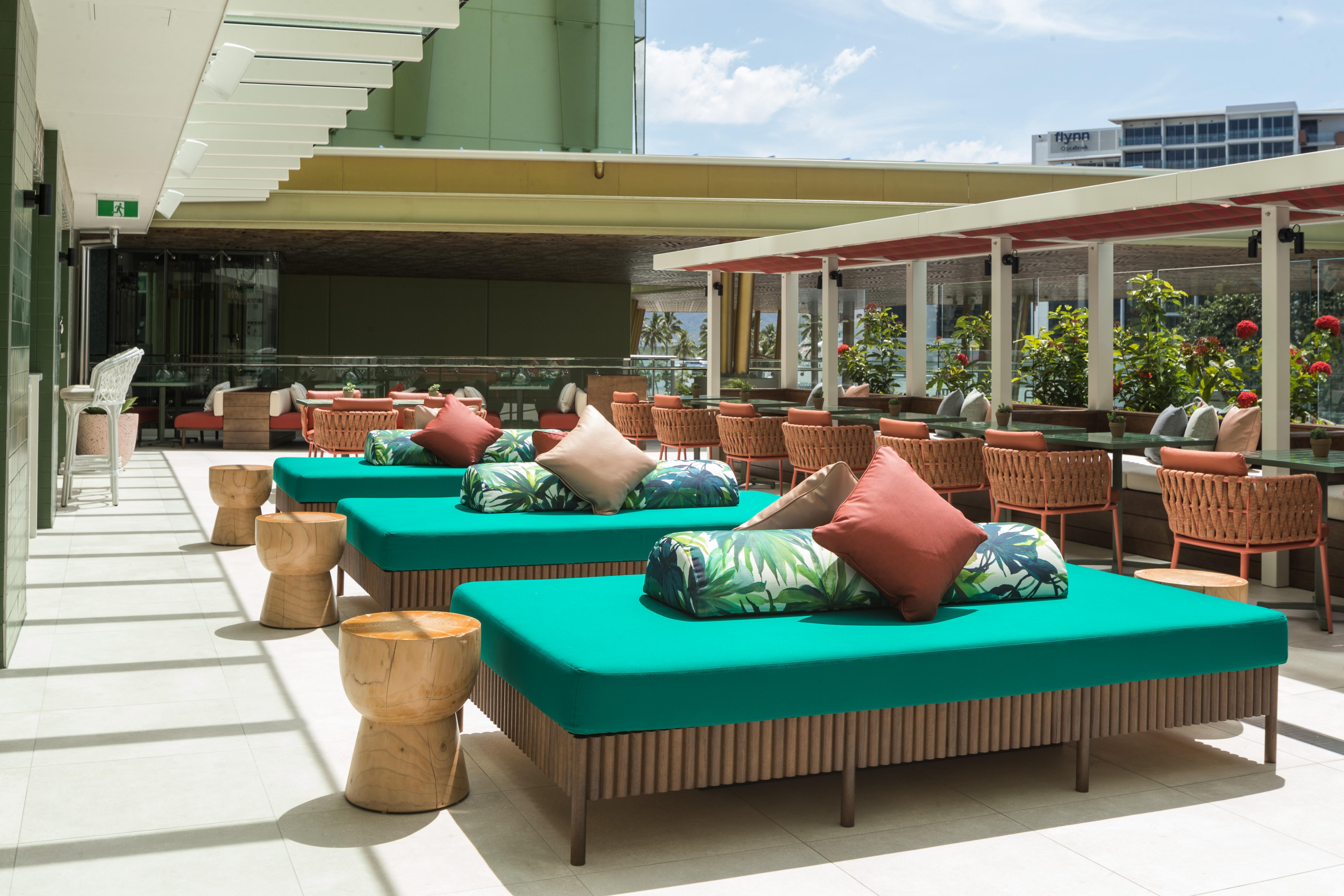 Crystalbrook Bailey Hotel Cairns Exterior photo The rooftop bar at the hotel
